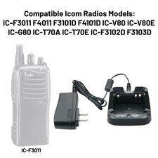 NEW BC-193 Li-ion Rapid Charger For ICOM F4102D IC-F3002 F4002 F4003 IC-F3001
