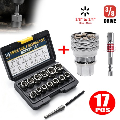 Damaged bolt extractor - 3/8",