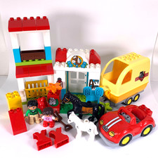 Lego Duplo Horse Stable Trailer Car Pony Horse Box Figures Riding Bundle