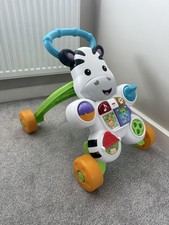 Fisher-Price Zebra Walker First Steps Baby Walker Push Along Toy