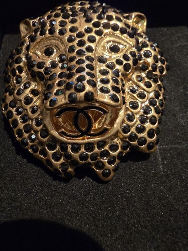 Vintage chanel leopard head - vintage,