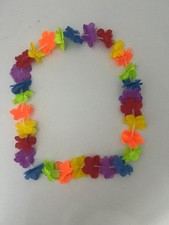 Hawaiian Leis Garlands Flower Necklace Hen Stag Accessory Hawaii Party Decor