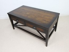 Laura Ashley Attribute 2 Drawer Coffee Table in Dark Chestnut