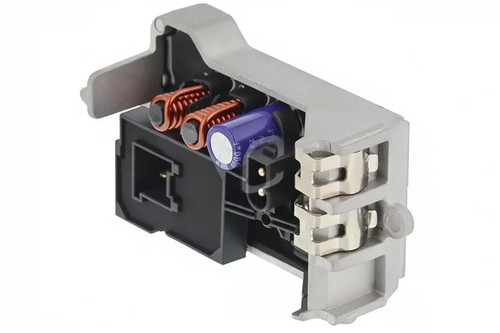 Blower regulator resistor for