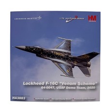 Hobby Master HA3883 1:72 F-16C Venom Scheme, 64-0047, USAF Demo Team 2020