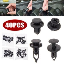 40Pcs Black Car Body Bumper