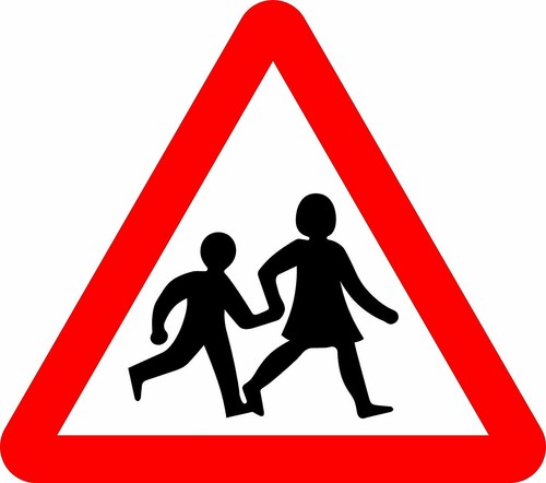 Children crossing road safety - crossing,
