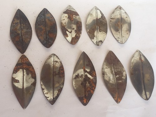 Lot steel stamped 4 - 10, 4"