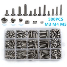 500PCS 304 Stainless Steel Hex