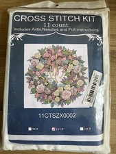 Floral Stamped Cross Stitch