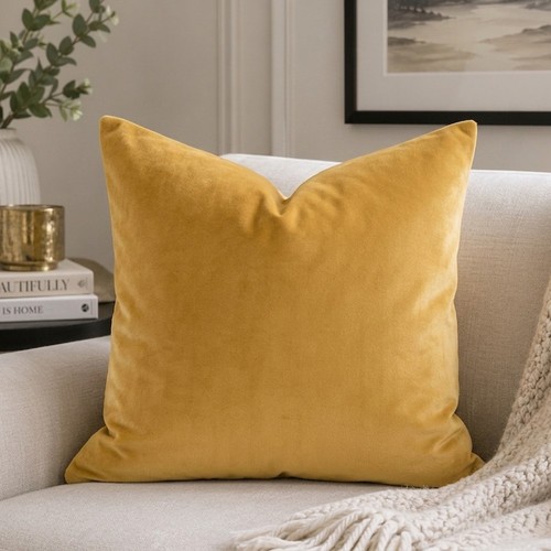 Plush velvet cushion covers - cushion,