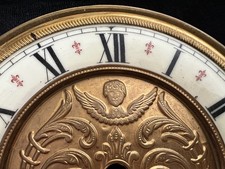 Red Wall Clock Pendulum Dial