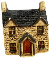 Philip Laureston "Oddity" Without Vicarage Sign Ceramic Miniature House UK #703