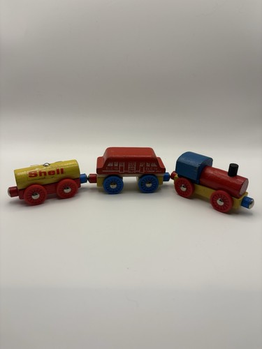 Elc wooden train track engine - wooden,