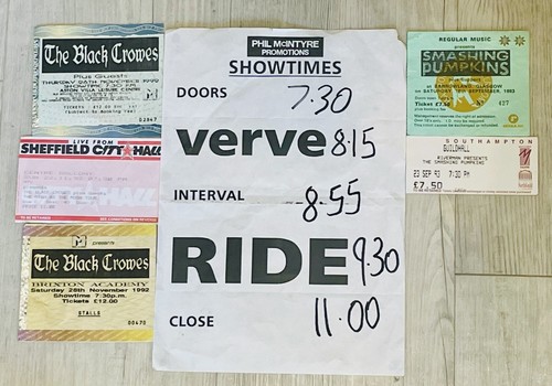 Verve 1992 1993 concert gig - 1992,