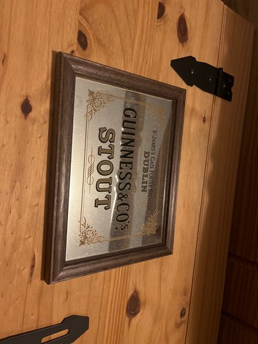 Vintage guinness framed - vintage, mirror