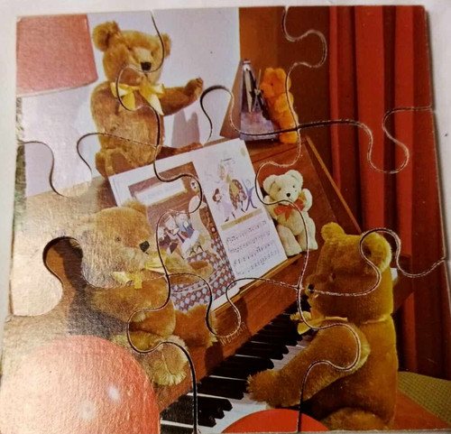 Vintage wooden jigsaw - vintage,