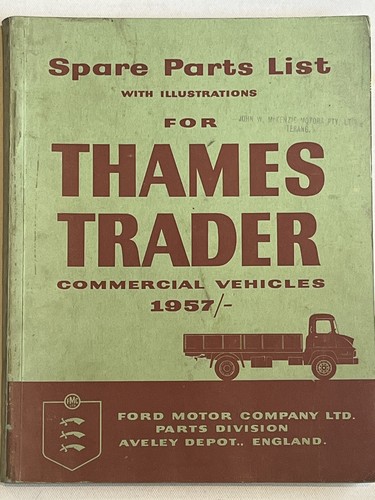 Thames trader spare parts - spare, list