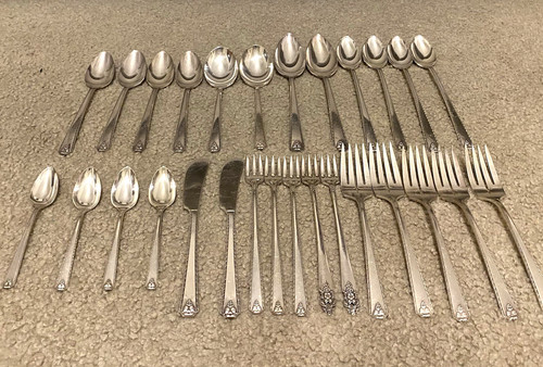 Piece set 1940s silverplate - piece,