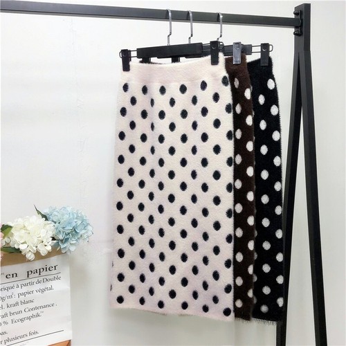 Women knitted midi - women, pencil
