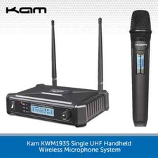Kam KWM1935 UHF Radio Microphone System Wireless Handheld Karaoke 863-864.90MHz