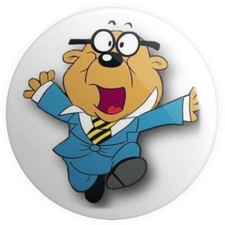 Penfold button pin badge 25mm - penfold,