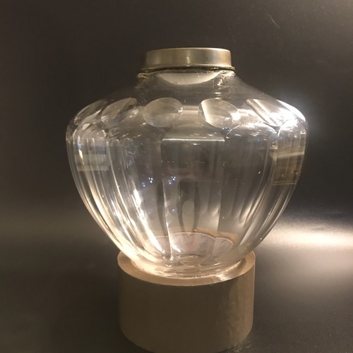 Victorian clut glass oil - ,