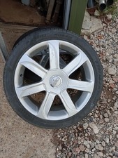 4 X 18" ALLOY WHEELS+GOOD TYRES 5X100 OR 5X112 VW GOLF AUDI TT CADDY A3 A4 GTI