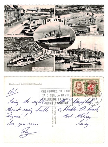 Vintage postcard cherbourg - -,