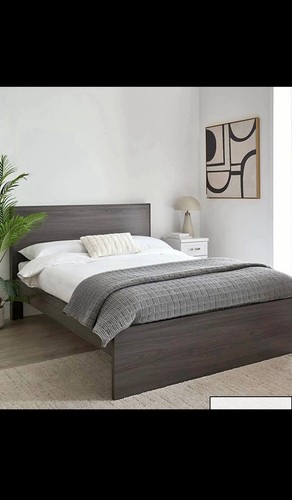 Camberley bed frame dark - frame, oak