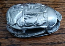 Metal Scarab Beetle Ornament