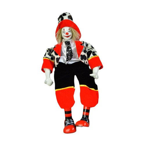 Clown figurine porcelain - porcelain,