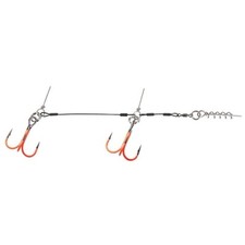 CWC Fishing Stingers Stainless Steel 7-Strand Tandem Pike Rig UV Hook Bait Tool