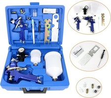 2Pcs HVLP Paint Sprayer Set