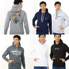 Replay Team Men's Designer Graphic Pullover Hoodie Sweatshirt Hoody Branded
