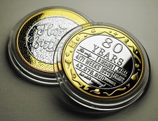 80th Birthday Dual Metal