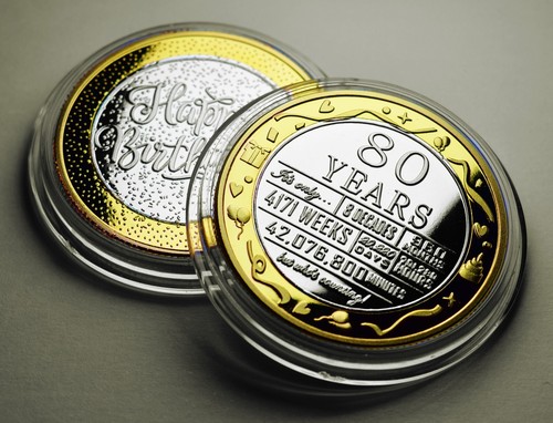 80th birthday dual metal - birthday,