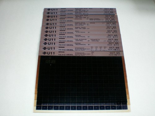 Microfich spare parts
