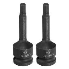2pcs H7 (7mm) Hex Impact Bit