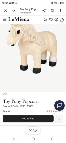 Lemieux toy pony popcorn - pony,
