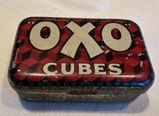 OXO Vintage Cube Tin Small Collector's Item 2.75in X 1.75in X 1in Deep