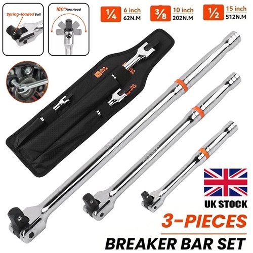 1 4 drive 3pcs - 1/2", 3/8"