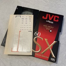 Blank VHS Tapes x 3: JVC SX60; Maxell VX180; Scotch E240 Blanked Little use VGC