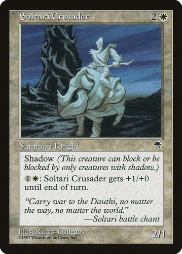 Soltari crusader tempest mtg - crusader,