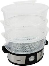 Schallen Healthy Cooking Electric Large 12L Capacity 3 Tier Food Steamer