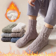 MENS Soft Fluffy Bed Socks Winter Warm Lounge Slipper Fleece Sock Soft Fleece