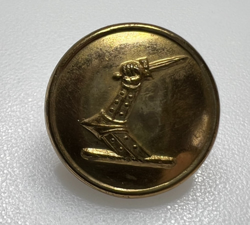Antique livery button - button, gilt