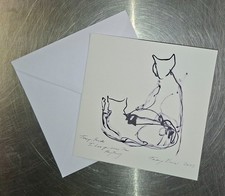 Cat Christmas Card by Tracey Emin