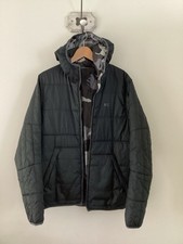 Men’s Nike Black & Camouflage Reversible Puffer Coat, UK Size M, Damaged!