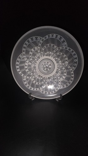Art deco french glass bowl - art,